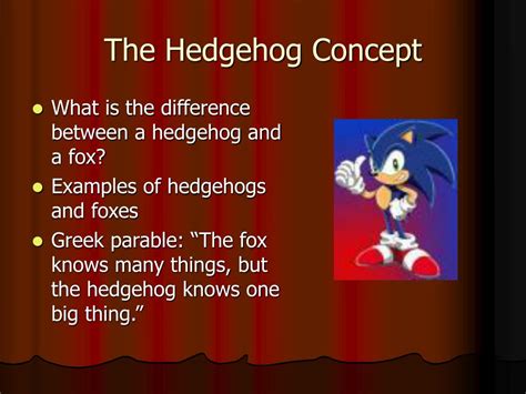 PPT - The Hedgehog Concept PowerPoint Presentation - ID:543851