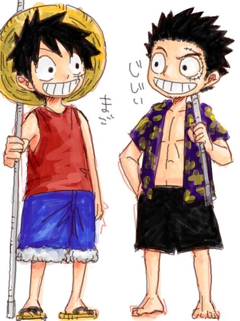 Luffy and Garp | One piece anime, Luffy, One piece