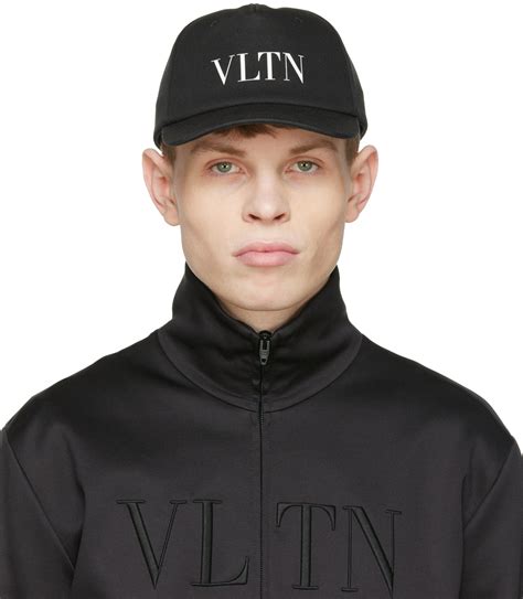 Valentino Garavani Black VLTN Baseball Cap Valentino Garavani