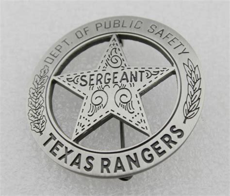 US Texas Rangers Sergeant Badge Replica Movie Props – Coin Souvenir