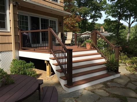 Beautiful Deck replacement using AZEK Vintage decking & TimberTech Radiance Rail! | Cool deck ...