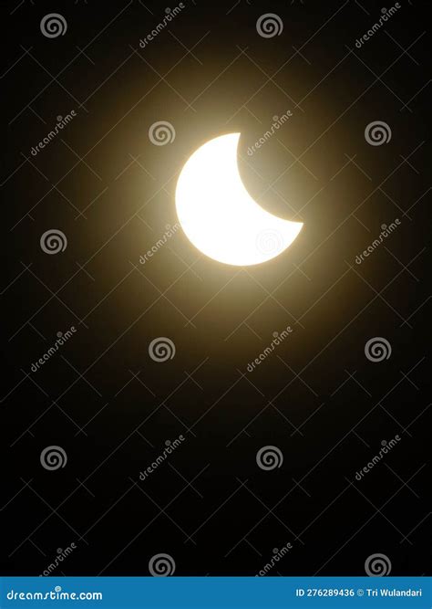 A Rare Hybrid Solar Eclipse 2023 Stock Photo - Image of 2023 ...