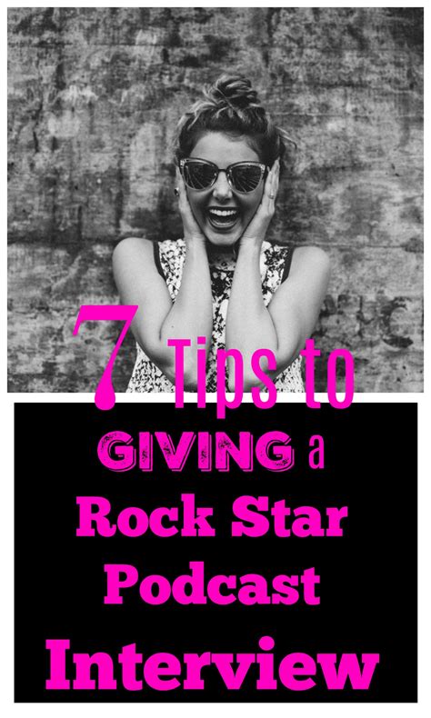 Influencers: 7 Tips to Giving a Rock Star Podcast Interview - #moneyhungry