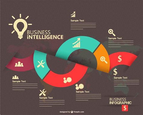 Free Vector | Business intelligence infographic