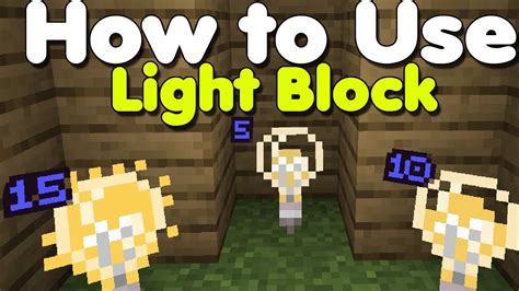 How to Use and Get the Light Block in Minecraft Bedrock - YouTube