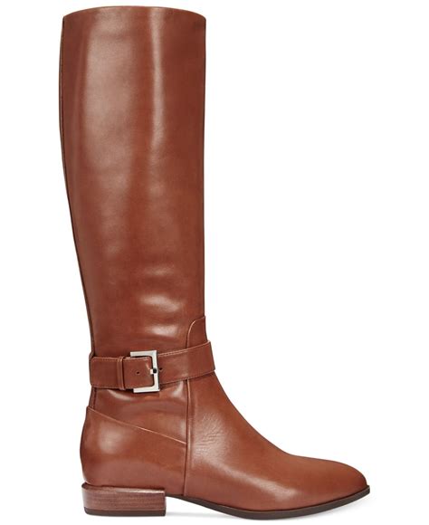 Nine West | Brown Diablo Wide Calf Tall Boots | Lyst