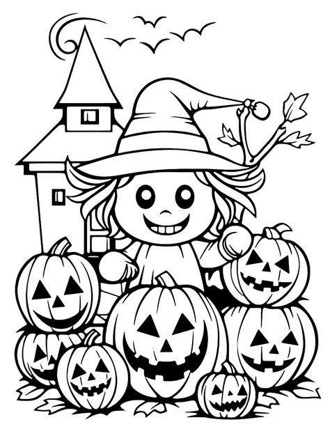 50 Halloween Coloring Pages: Free Sheets for Kids