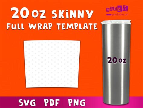 Tumbler Wrap Template Maker