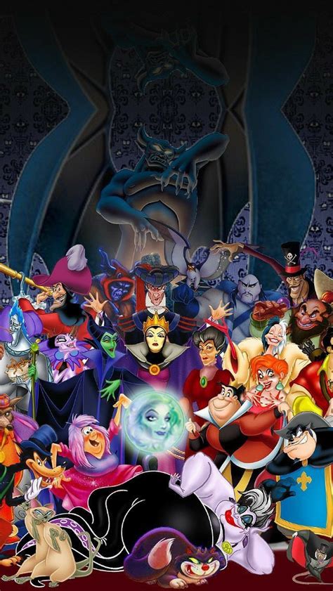 many cartoon characters are grouped together in this photo