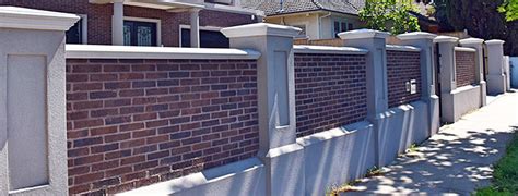 Custom brick fencing