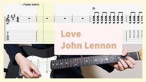 Love - John Lennon Guitar Tabs - YouTube