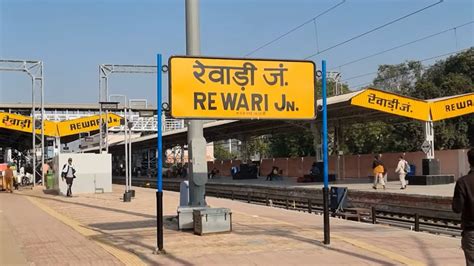 Rewari Junction railway station Haryana, Indian Railways Video in 4k ultra HD - YouTube