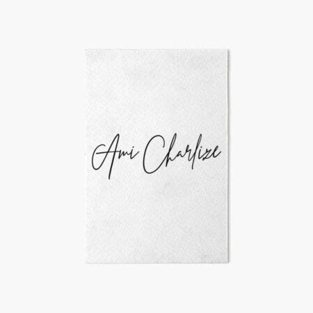 "Ami Charlize Merch Ami Charlize Logo" Art Board Print for Sale by ...