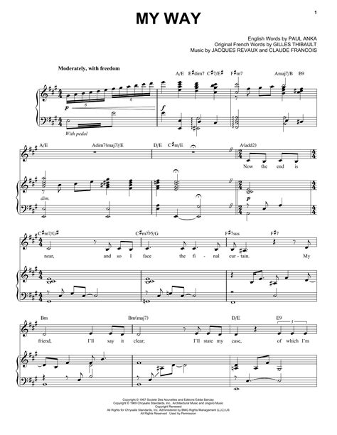 My Way | Sheet Music Direct