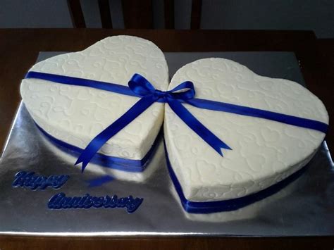 2 Hearts Anniversary Cake - CakeCentral.com