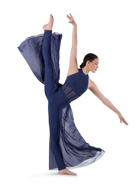 Blue Contemporary Dance Costume