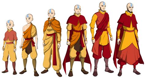 Aang -Through the Years- by JTD95 on DeviantArt