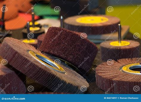 Abrasive wheels set stock image. Image of abrasive, cutting - 86874897