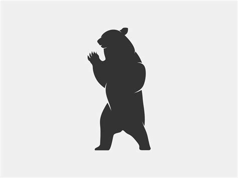 bear vector silhouette 11139066 Vector Art at Vecteezy