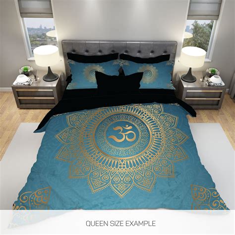 Mandala Bedding Blue Mandala Bedding Mandala Duvet Cover - Etsy