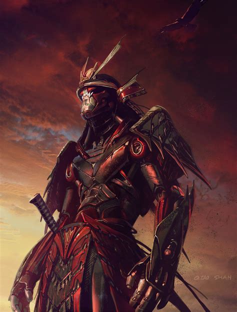 samurai rendering 2, Shan Qiao | Samurai art, Samurai artwork, Fantasy warrior