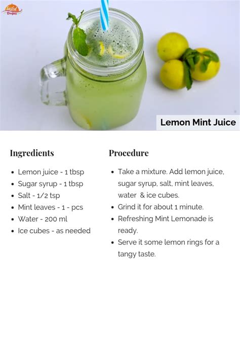 How To Make Lemon Mint Drink - Mint Lemonade Recipe | Tasted Recipes