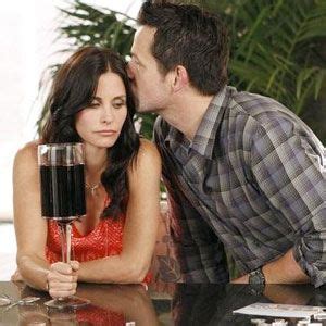 Cougar Town - love Big Carl (the wine glass that fits a whole bottle).