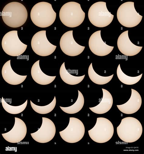 Partial Solar Eclipse March 20th 2015 Stock Photo - Alamy