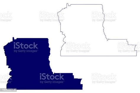 Regional District Of Kootenay Boundary Map Vector Illustration Scribble ...