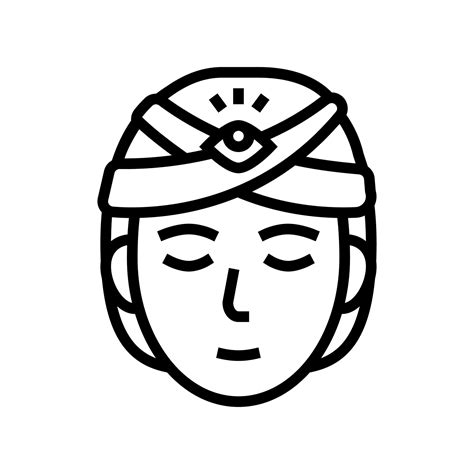 divination astrological line icon vector illustration 10390999 Vector ...