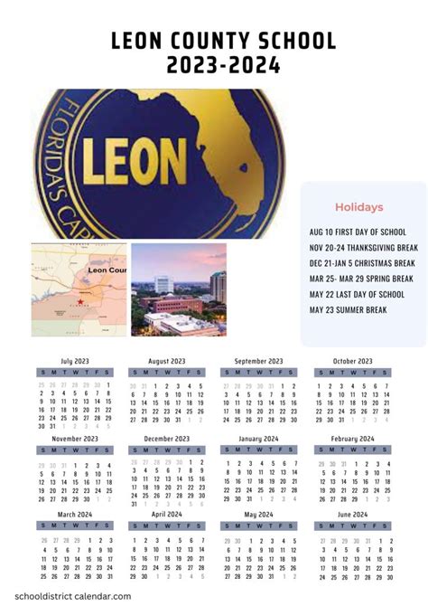 Leon County Schools Calendar Holidays 2023-2024