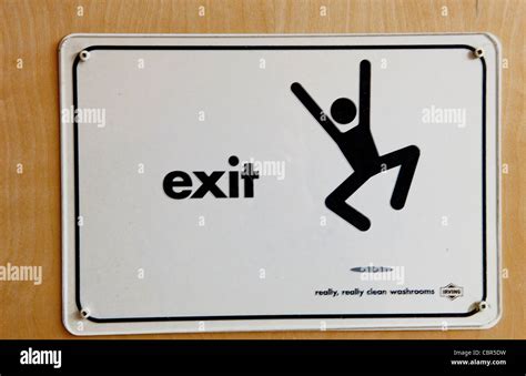 Great funny sign for mens room exit hilarious happy to have gone to ...