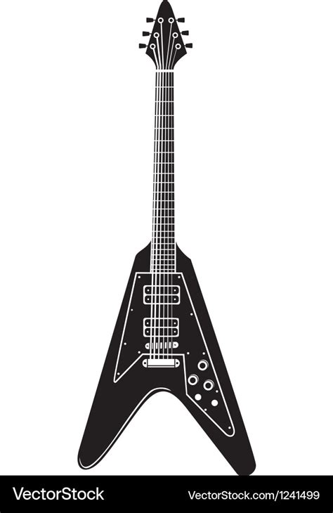 Rock guitar Royalty Free Vector Image - VectorStock