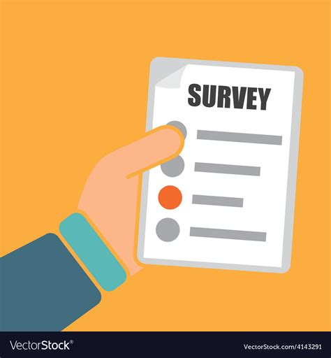 Survey design Royalty Free Vector Image - VectorStock