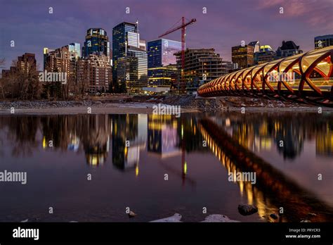 Calgary Peace Bridge Stock Photo - Alamy