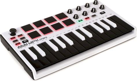 Akai Professional MPK Mini mkII Keyboard Controller - White with Reverse Keys | Sweetwater