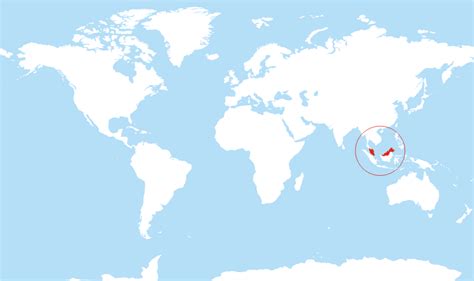 Where is Malaysia located on the World map?