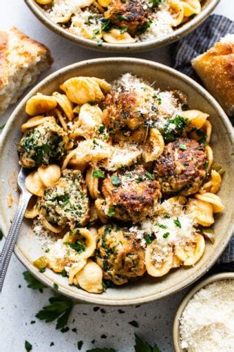 Tuscan Chicken Meatballs - Fit Foodie Finds