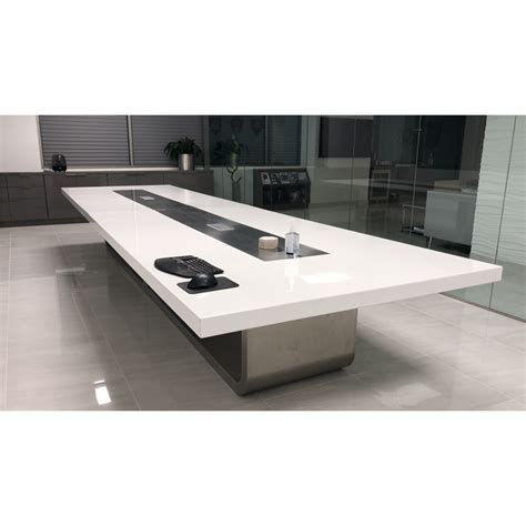 Custom Design White Meeting Room Table Modern Conference Table