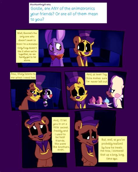 Friendly Faces (Ask Goldie Anything) by GraWolfQuinn on DeviantArt in 2022 | Fnaf comics, Anime ...