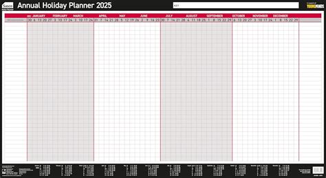 Sasco 2025 Annual Holiday Daily Planner, Yearly Wall Planner Set, Large Paper Whiteboard Style ...