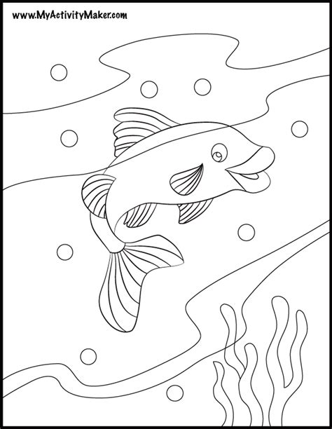 Ocean Plants Coloring Pages Printable