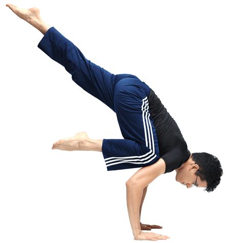 One-legged Crow Eka Pada Bakasana | Crow pose, Poses, Crow