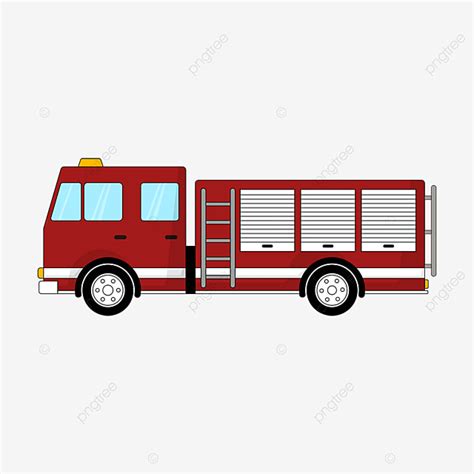 Cute Fire Truck Clipart Transparent Background, Cute Cartoon Fire Fighting Truck Material, Fire ...