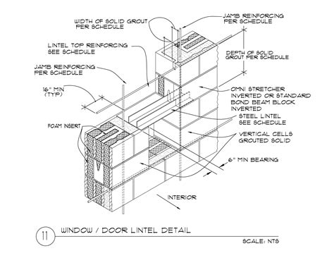 Window / Door Lintel 12 x 8 x 16 - Omniblock