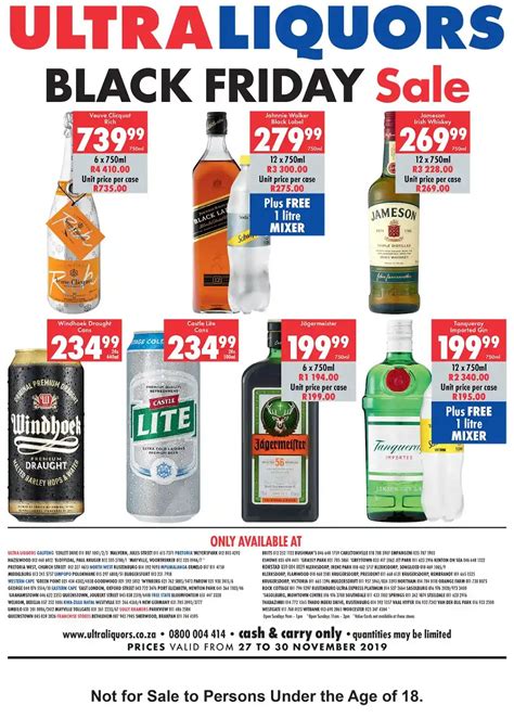 [Updated 2019] Ultra Liquors Black Friday Deals 2019