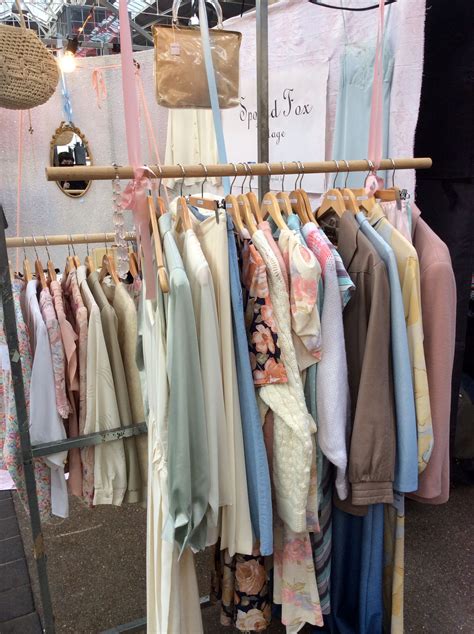 Vintage market stall in #pastels by Spoiled fox vintage | Clothing booth display, Booth display ...