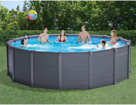 Intex Graphite Grey Panel Pool - Ultra Modern Pool & Patio