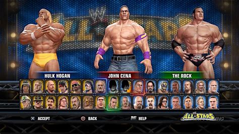 WWE All Stars PS3 All Characters & Attires Unlocked with DLC - YouTube