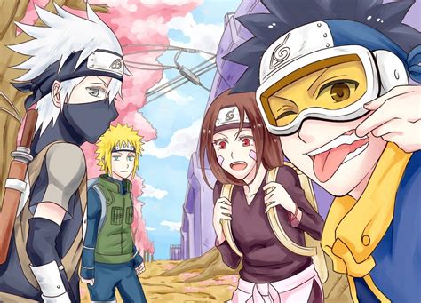 Minato Rin Kakashi Obito From Naruto Anime Naruto Fan Art Popular | My XXX Hot Girl